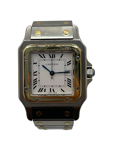 Montre Cartier Santos Carree Automatic 2961 58 Facettes