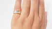 Bague 51 Alliance américaine en or jaune et diamants 1,68ct 58 Facettes 32667