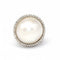 Bague 50.5 Bague perle en or blanc et diamants 58 Facettes D362763RR