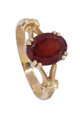 Bague 52 BAGUE MODERNE GRENAT 58 Facettes 088121