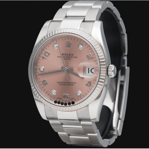 Montre Rolex Montre Date 34 mm Diamants 58 Facettes MT41694