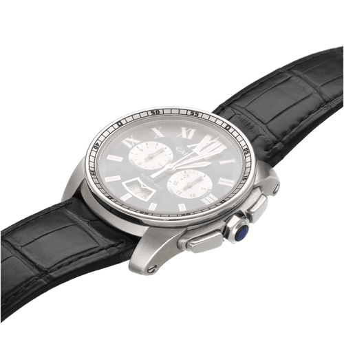 Montre Montre Cartier Calibre Chronographe en acier – 42 mm – Automatique – Full Set 2021 – Ref. 3578 58 Facettes