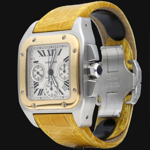 Montre Cartier Montre Santos 100 Xl Chronograph 58 Facettes MT42755
