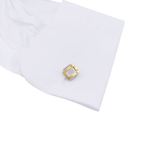 Boutons de manchette Boutons de manchette Cartier, "Santos Dumont", or et acier. 58 Facettes 33211