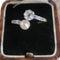 Bague 53 Belle Epoque Bague Toi et Moi en or blanc, diamants, perle naturelle 58 Facettes