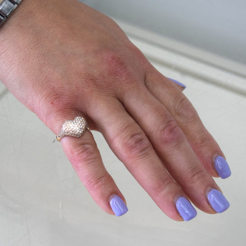 Bague 53 Bague Coeur en Diamant 58 Facettes