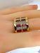 Bague 57 Bague or jaune tourmalines roses et diamants 58 Facettes AB403