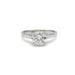 Bague 51 Solitaire or blanc platine - 1,21 carat 58 Facettes 240221R