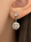 Boucles d'oreilles Boucles d’oreilles anciennes pendantes en or jaune et diamants 58 Facettes