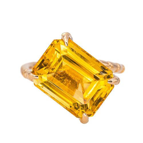 Bague 55 Bague Cocktail Or rose Citrine 58 Facettes 4578557RV