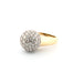 Bague Bague  or jaune pavage diamants 58 Facettes