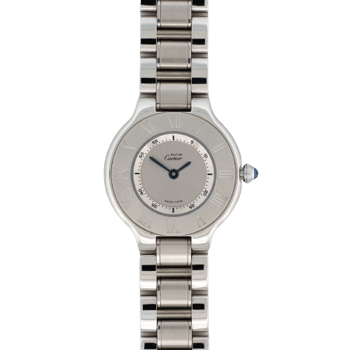 Montre CARTIER - Montre Must 21 - Silver dial - SM 58 Facettes