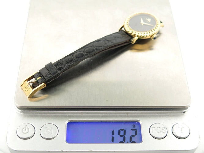 Montre vintage montre baume & mercier ovale 38336 en or jaune 18k mecanique lady 58 Facettes 271279