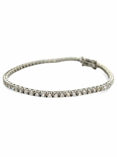 Bracelet Bracelet rivière or blanc et diamants 2,90 ct 58 Facettes 1250