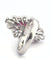 Bague 55 Bague marquise en or , diamants et rubis naturel 58 Facettes