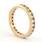 Bague 55 Bague d'éternité en or rose, diamants taille brillant jusqu'à 1,50 ct 58 Facettes
