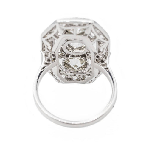 Bague 46 Bague Art déco Or blanc, Platine Diamant 58 Facettes 3358945CN