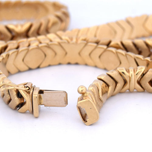 Vintage ketting van geelgoud 