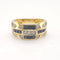 Bague Bague en or sertie de saphirs et diamants 58 Facettes