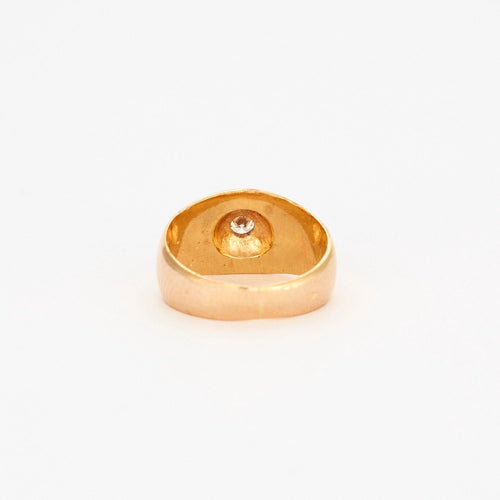 Bague 43 Bague jonc or rose et diamant 58 Facettes AB51