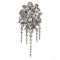 Broche Splendeur florale antique : broche de corsage Trembleuse avec diamants, 1860 58 Facettes 21028-0240