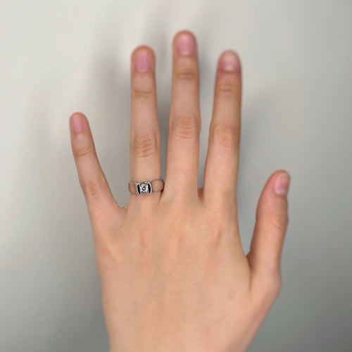 Bague 51 Bague - Or blanc & Diamant 0,25 carat 58 Facettes 220013R