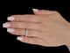 Bague 51.9 Bague en or blanc des diamants naturels 58 Facettes