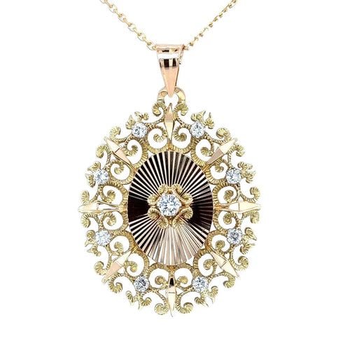 Pendentif Pendentif Deux Ors Et Diamants 58 Facettes RÉF 7088/13