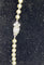 Collier Collier Art Déco perles de culture en chute, fermoir or blanc et diamants 55 cm 58 Facettes
