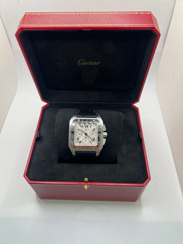 Montre Cartier Santos 100 XL Chronograph 58 Facettes