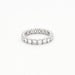 Bague 55 Alliance Américaine or blanc diamants 58 Facettes 240 565