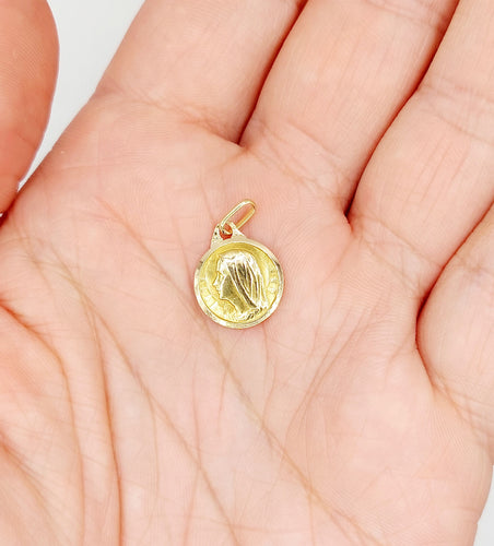 Pendentif Médaille religieuse vintage or jaune 58 Facettes A05841