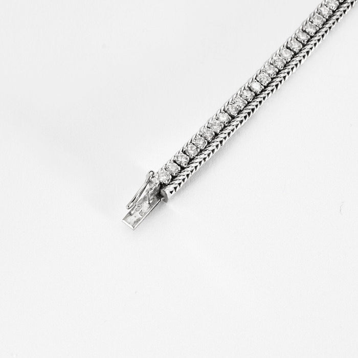 Bracelet Bracelet or blanc, diamants 58 Facettes 240448