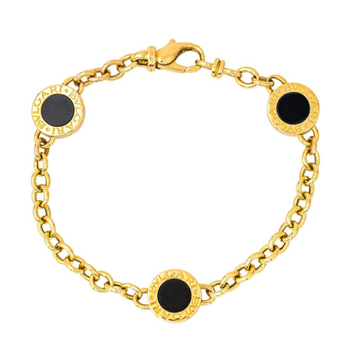 Bracelet Bulgari Bracelet  Or jaune Onyx 58 Facettes 4437820CN