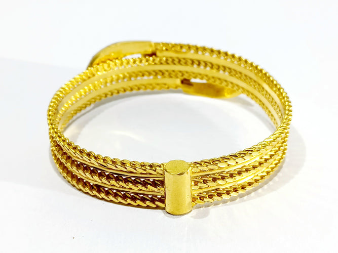 Bracelet Bracelet serpent or jaune et rubis 58 Facettes