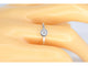 Bague Bague en or blanc avec un diamant taille brillant 58 Facettes 2088