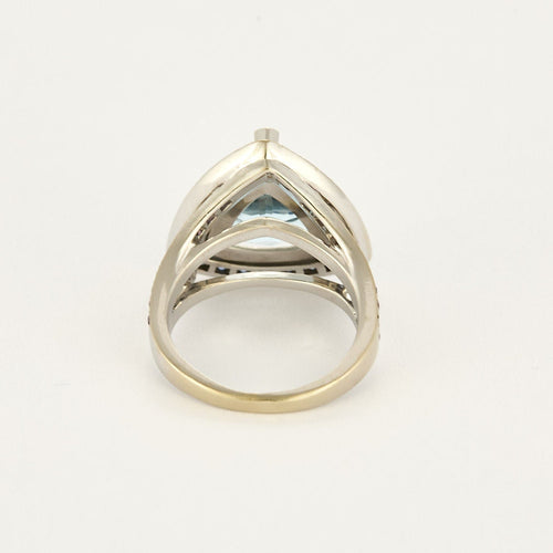 Bague 54.5 Mauboussin  Tellement Subtile pour Toi bague en or blanc, aigue marine, saphirs et améthyste 58 Facettes B250515