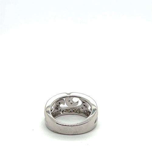 Bague 54 Bague Diamants Or Blanc 58 Facettes