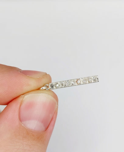 Pendentif Pendentif or rose et argent, diamants taille rose (circa 1890) 58 Facettes A06093