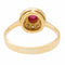 Ring Gelbgold Rubin, Diamant 