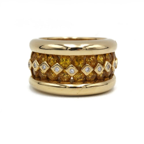 Bague 53 Bague Or, Diamants & Citrines - POIRAY 58 Facettes 250020SP