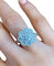 Bague 53 Bague Marguerite, en or blanc 18k et diamants 58 Facettes