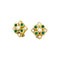 Boucles d'oreilles Boucles d'oreilles Chaumet, or jaune, diamants, émeraudes. 58 Facettes 34899