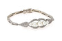 Bracelet Bracelet en or blanc avec perles et diamants 58 Facettes 10232