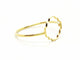 Bague 53 Bague Transparence Or jaune 58 Facettes 578910RV