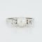 Bague 52 BAGUE EN OR BLANC 18 CARATS 58 Facettes REF 1051/17
