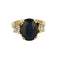Bague 49 Bague en or jaune 18K saphir 58 Facettes BEA3353