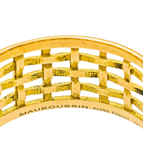 Bague 53.5 Mauboussin  Bague Une Galerie Rue de Seine  Or jaune 58 Facettes 4166990RV
