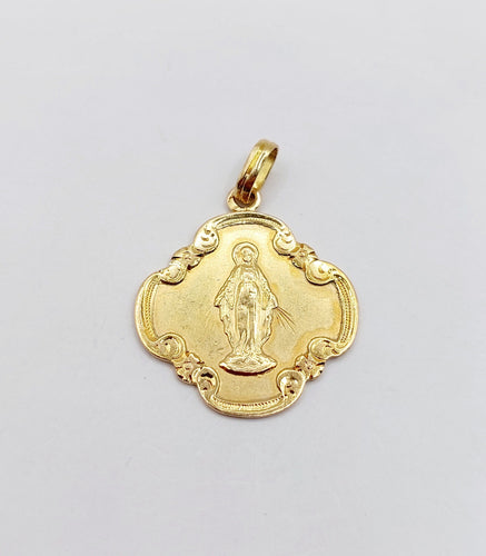 Pendentif Médaille religieuse or jaune 58 Facettes A05519