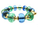 Bracelet MARINA B. Collection "Milano pneus", bracelet or jaune et perles de verre 58 Facettes